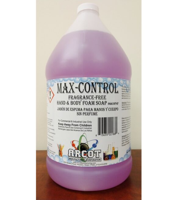 6610NF Max-Control Fragrance Free Hand & Body Foam Soap 1 gal 20181231 – for website