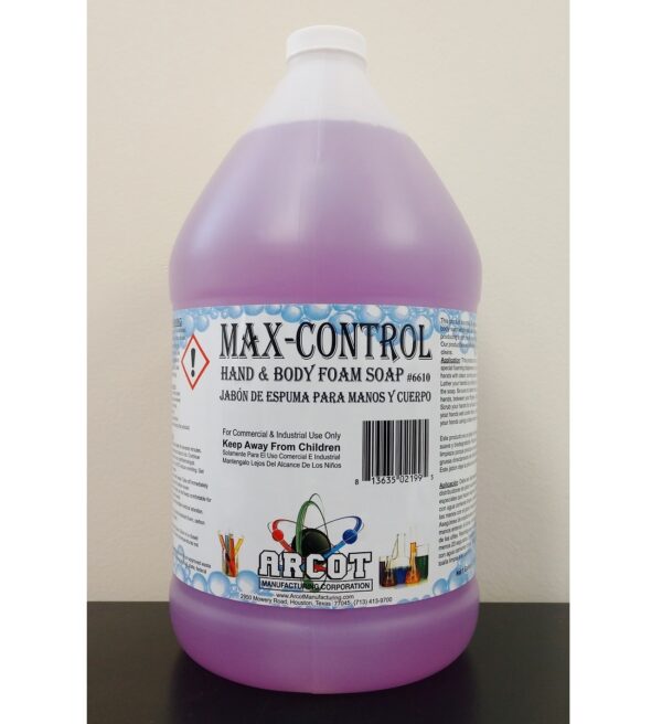 6610 Max-Control Hand & Body Foam Soap gallon 20191113 – for website